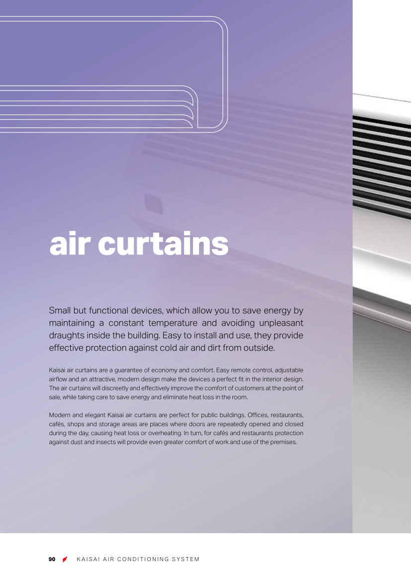Air curtains – leaflet