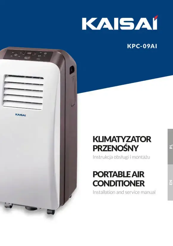 Instrukcja obsługi klimatyzatora przenośnego KAISAI KPC-09AI