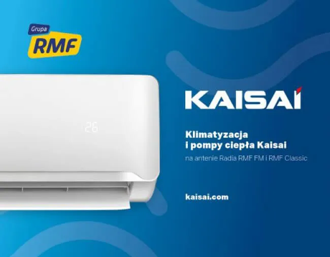 Klimatyzacja i pompy ciepła KAISAI na antenie Radia RMF FM