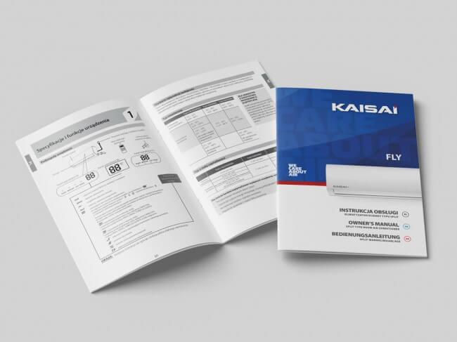 Instrukcje obsługi pomp ciepła i innych urządzeń KAISAI