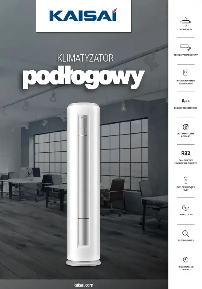 Klimatyzatory podłogowe KAISAI KFS - ulotka